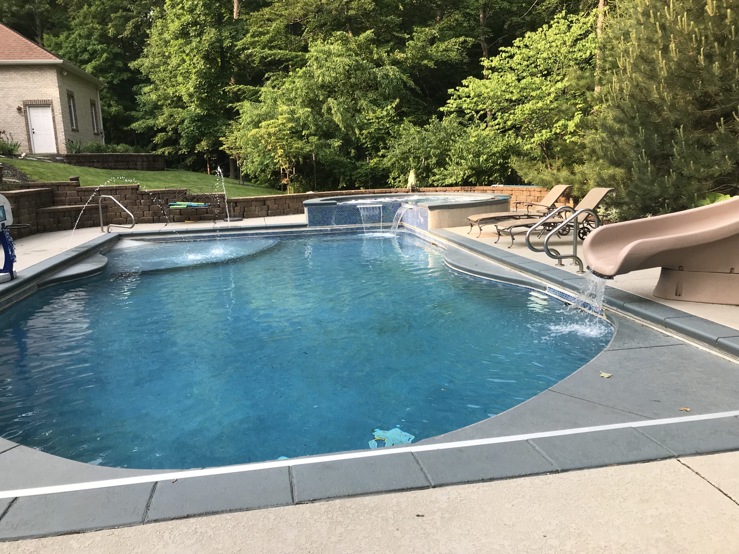 Gunite pool and outdoor living project
