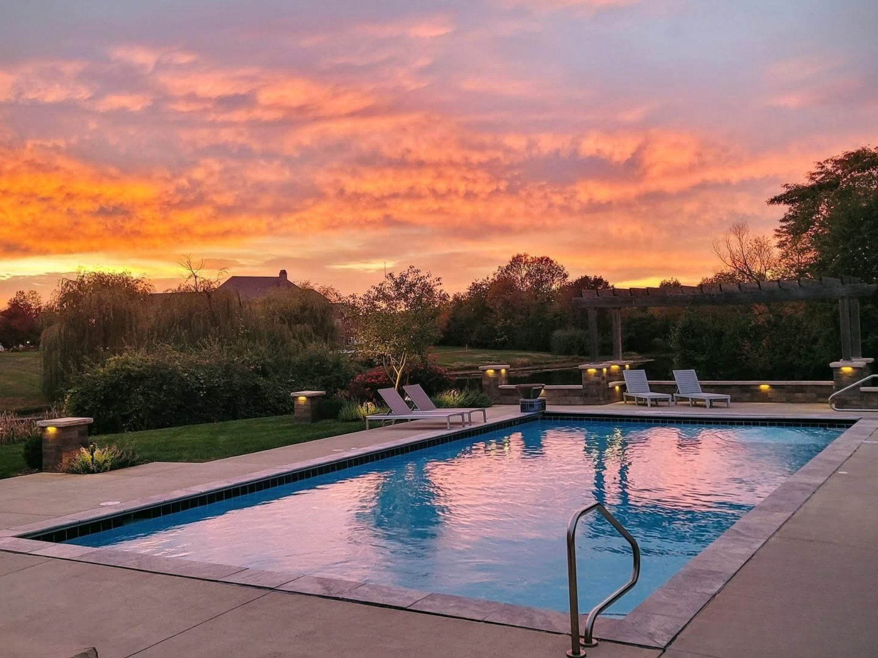 Completed pool project photo