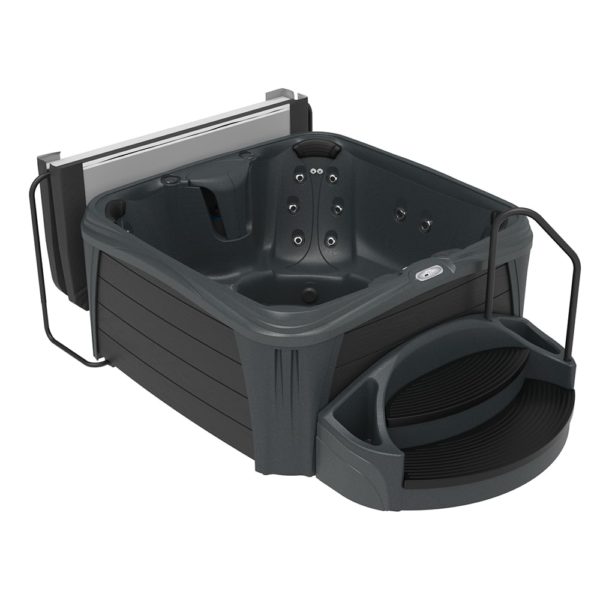 Square Midnight Sparkle Hot Tub from the Splash Collection