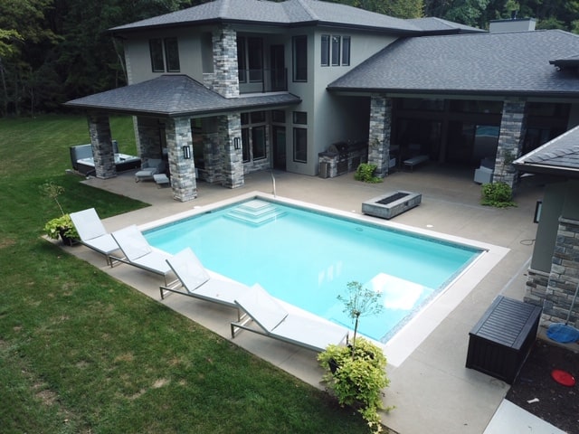 Gunite Pool Installation in Layfette Indiana