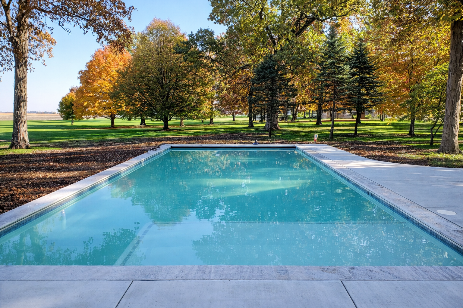 gunite with ledge